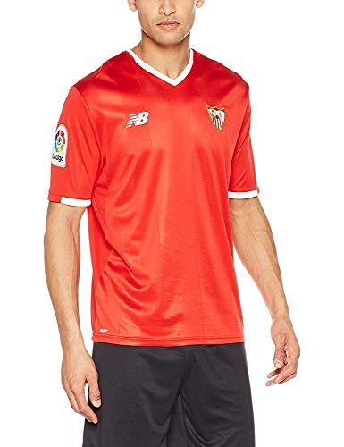 New Balance SFC MC AW Camiseta Sevilla FC 2017-2021, Hombre, Rojo (Hrd), L