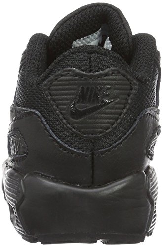 Nike Air MAX 90 Mesh (TD), Zapatos de Primeros Pasos, Negro (Negro (Black/Black), 26 EU