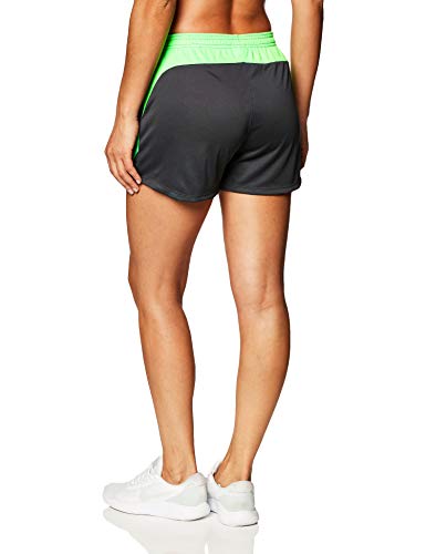 NIKE BV6938-064 Pantalones Cortos Deportivos para Mujer, Anthracite/Green Strike/White, XL