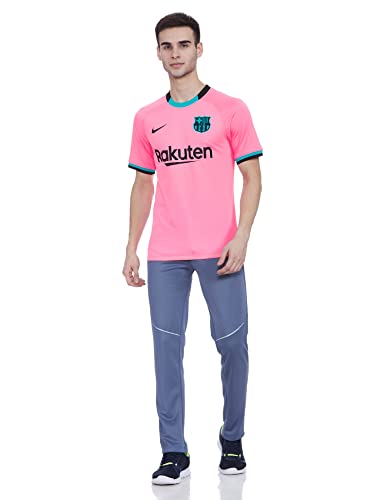 NIKE FCB M NK BRT Stad JSY SS 3R T-Shirt, Hombre, Pink Beam/Black Full Sponsor, S