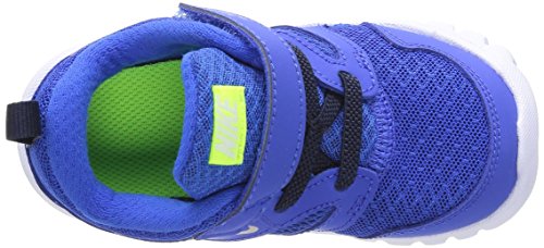 Nike Flex Experience 3 (TDV), Zapatos de Primeros Pasos Bebé-Niños, Negro/Plateado/Verde (Hypr CBLT/Mtllc Slvr-Obsdn-Vlt), 23 1/2