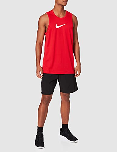 NIKE M Nk Dry Top SL Crossover BB Sleeveless, Hombre, University Red/White
