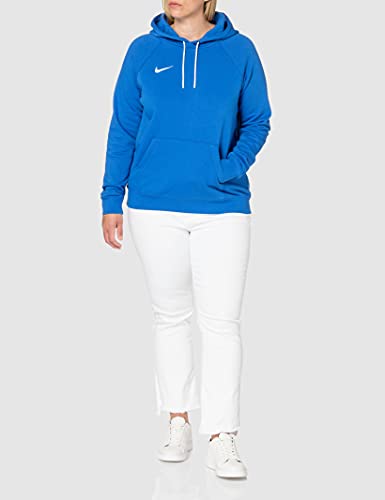 Nike Park 20 - Sudadera con Capucha, Mujer, Azul (Azul Real, Blanco Y Blanco), M