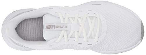Nike Revolution 5 - Zapatillas Mujer, Blanco (White/Wolf Grey-Pure Platinum), 42.5 EU, Par