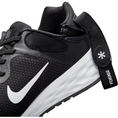 Nike Revolution 6 Flyease, Zapatillas Hombre, Black White Iron Grey, 43 EU