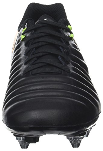 Nike Tiempo Ligera IV SG, Botas de fútbol Hombre, Negro (Black/White/Laser Orange/Volt), 40.5 EU