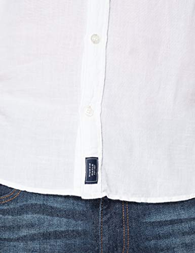 NORTH SAILS Shirt Point Collar Camisa L/S Cuello de Punto Regular, White, Medio para Hombre