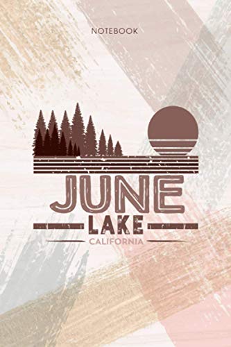Notebook June Lake: 6x9 inch, Personal, Event, 114 Pages, Appointment, Life, To Do List, Pocket