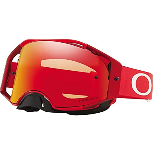 Oakley Airbrake MX Moto Adult Off-Road Motorcycle Goggles - Red/Prizm MX Torch/One Size