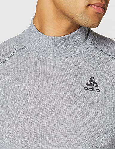 Odlo - Camiseta Interior térmica de Acampada y Senderismo para Hombre, tamaño XXL, Color Gris