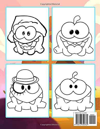 Om Nom Stories Coloring Book: A Coloring Book For Kids And Adults With Om Nom Stories Pictures, Relax And Stress Relief. – 50+ GIANT Great Pages with Premium Quality Images.