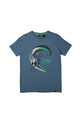 O'NEILL Circle Surfer Shortsleeve T-Shirt, Casual Logo Camiseta, Walton Blue, 152-176 para Niños