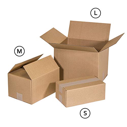 Only Boxes, Cajas de Cartón, Canal Simple Reforzado, Caja almacenaje, 30x25x25, 25 Unidades