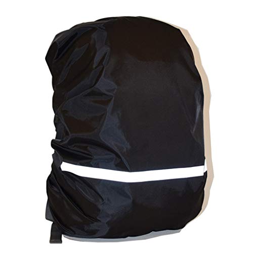 OOKOO - Funda impermeable y reflectante para mochila, Negro (Negro) - OOKOO-BAGCASE-BLACK-XS