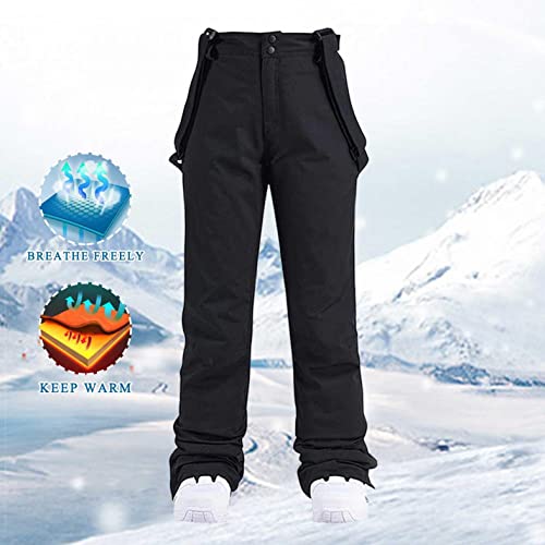 Pantalón de Babero Mujere Bib Pant Pure Pants Traje de Nieve Pantalon de Trabajo Ocio de Esquiar Impermeables y Petos Mono el Esquiar Deportes de Invierno Aire Libre Señoras Pantalones de Esquí