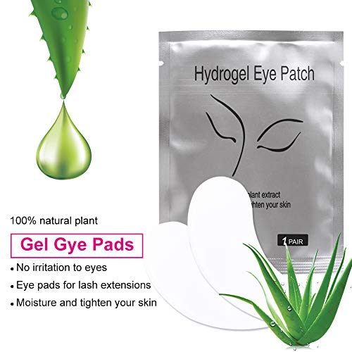 Parches Ojos Extension de Pestañas 50pcs Parches para Pestañas Eye Gel Pad