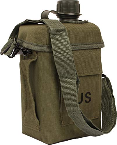 Patrol Canteen 2L with Case and Strap-Olive by Mil-Tec