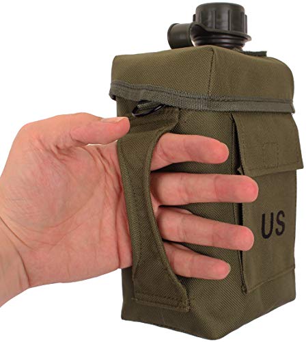 Patrol Canteen 2L with Case and Strap-Olive by Mil-Tec
