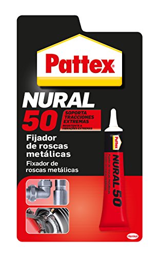 Pattex Nural 50, fijador de roscas metálicas,  anaeróbico, 1 Tubo x 10 cm³