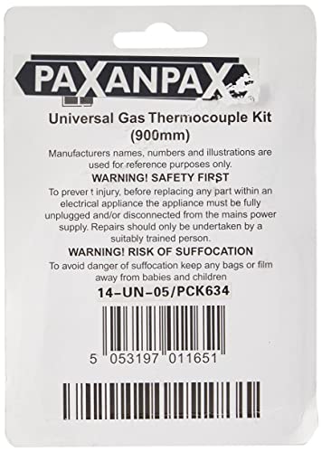Paxanpax Kit de termopar universal de gas, 900 mm, 14-UN-05
