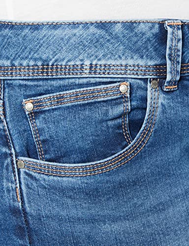 Pepe Jeans Saturn Crop Pantalones Cortos, 000denim, 28 para Mujer