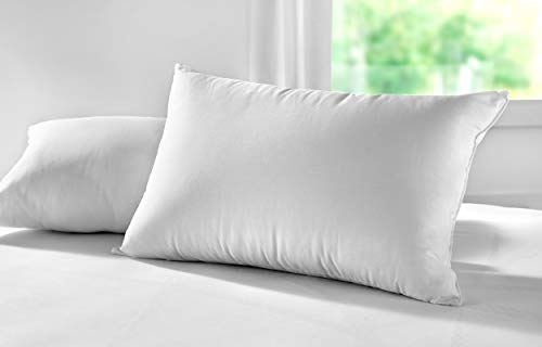 Pikolin Home - Almohada de fibra de firmeza alta con funda desenfundable antiácaros y transpirable recomendada para dormir de lado