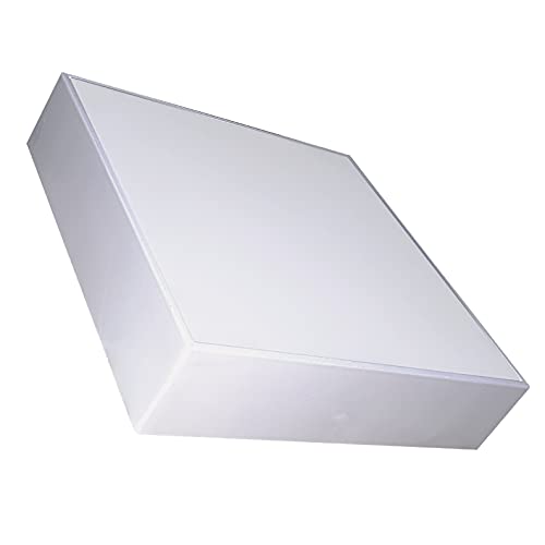 Plafon LED Superficie Cuadrado Frameless 300x300mm, 48w. Color Blanco Frio (6500K). 4400 Lumenes. Marco extrafino. Doble potencia