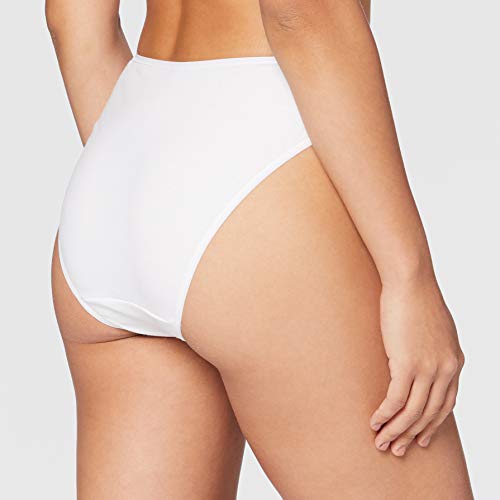 Playtex Essential Cotton Bikini X2 Style Underwear, Blanco, Blanco, M Womens