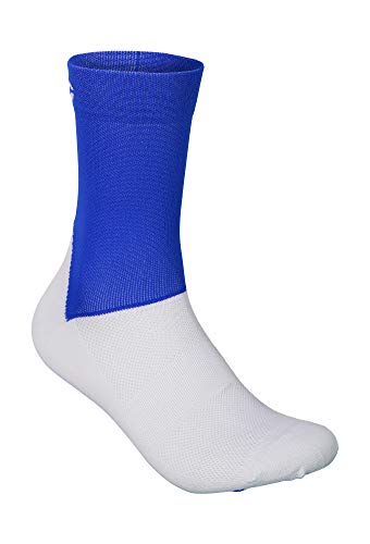 POC Essential Road Sock Calcetines, Unisex Adulto, Light Azurite Blue/Hydrogen White, S