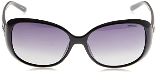 Polaroid P8430 IX KIH Gafas de Sol, Negro (Black/Grey Faded Polarized), 58 para Mujer
