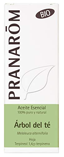 Pranarôm Aceite Esencial de Árbol del Té 100% puro, natural y BIO, 100% Quimiotipado, Melaleuca alternifolia, Purificador anti imperfecciones, cara y cuerpo, Blanqueador de dientes, Tea Tree, 10 ml
