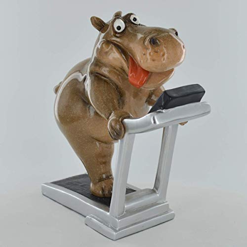 Prezents.com Cómico hipopótamo en la cinta de correr
