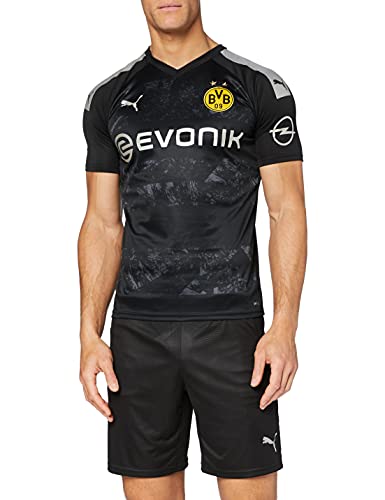 PUMA 2a Equipación 19/20 Borussia Dortmund Replica con Evonik Opel Logo Maillot, Hombre, Black, 3XL