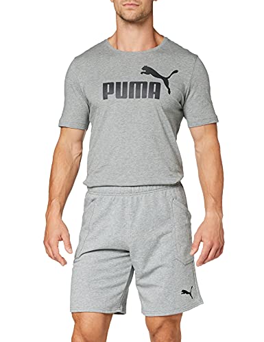 Puma LIGA Casuals Shorts, Pantalones Cortos, Hombre, Gris (Medium Gray Heather-Puma Black), XL