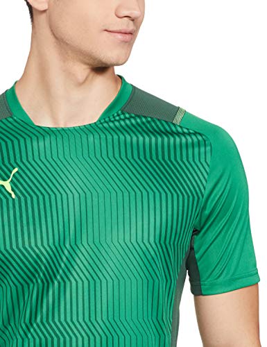 PUMA Teamcup Training Jersey Camiseta, Hombre, Green/Dark Green/Green Gecko, M