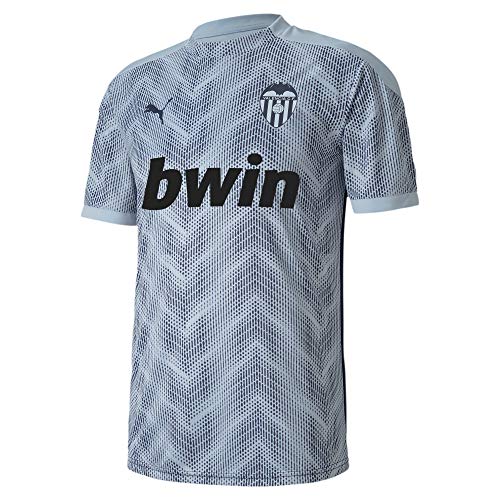PUMA Valencia CF Temporada 2020/21-Stadium Jersey Peacoat-Heather Camiseta, Unisex, Gris, M