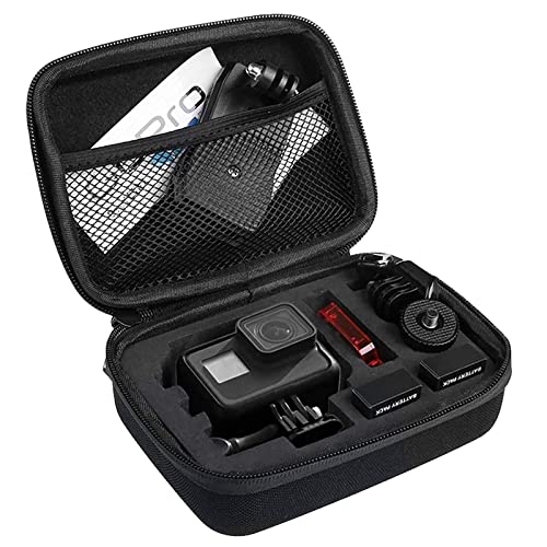 QIMEI-SHOP Estuche de Transporte para GoPro Compatible GoPro Hero 8/7/6/5/4/3+/3/2 y Action Camera Accesorios Protección contra Golpes Talla Pequeña
