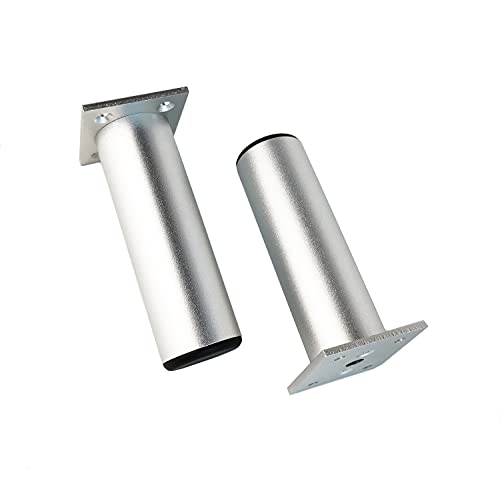 Qrity 4 Piezas Patas de Muebles Armario de Aleación de Aluminio Patas de Cocina Sofá Mesa de Metal 120mm