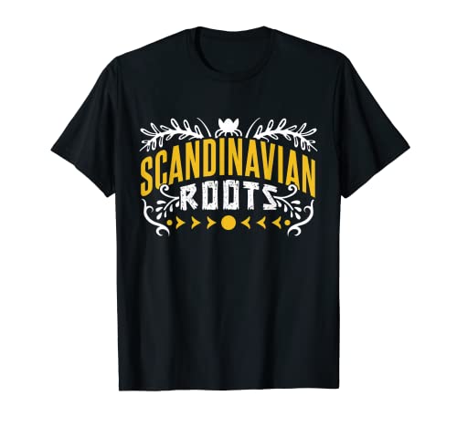 Raíces Escandinavas Escandinavo Nórdico Escandinavia Camiseta