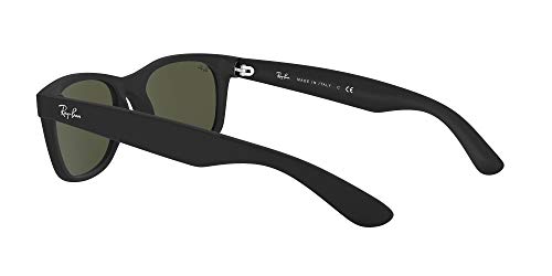 Ray-Ban New Wayfarer, Gafas de Sol Unisex adulto, Negro (Matte Black 622), 52 mm