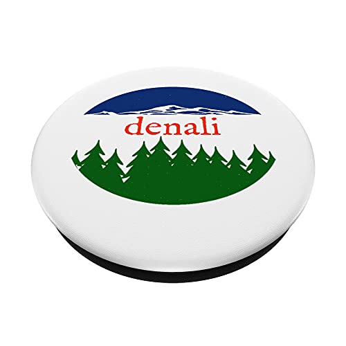 Recuerdo de vacaciones del Parque Nacional Denali PopSockets PopGrip Intercambiable