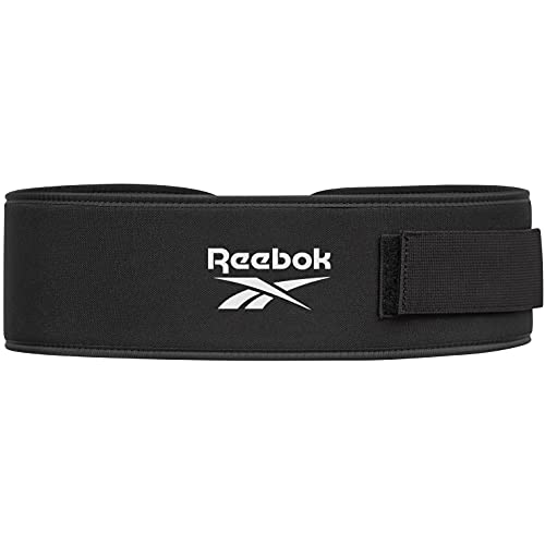 Reebok Cinturón de Levantamiento de Pesas, Unisex-Adult, Negro, XS (21-26" Cintura)