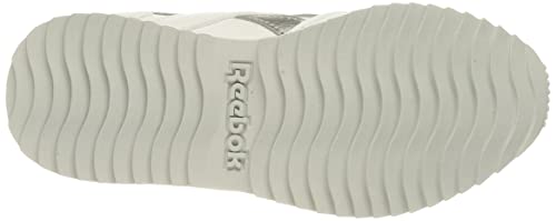 Reebok Royal Glide Ripple Clip, Zapatillas de Deporte, Cloud White/Pure Grey 2 / Silver Metallic, 30.5 EU