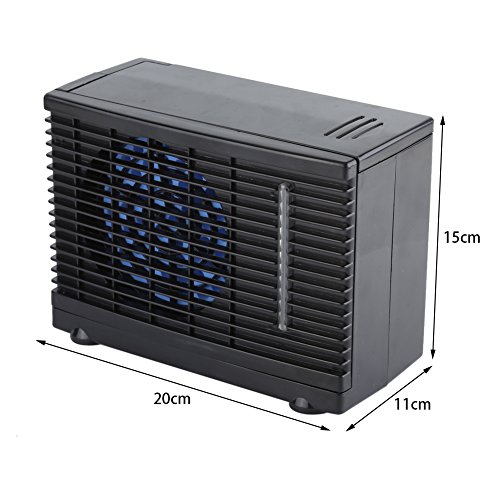 Refrigerador portátil de aire acondicionado con velocidades ajustables 12 V Mini Universal Personal Ventilador de enfriamiento de aire del coche personal para el hogar Camping