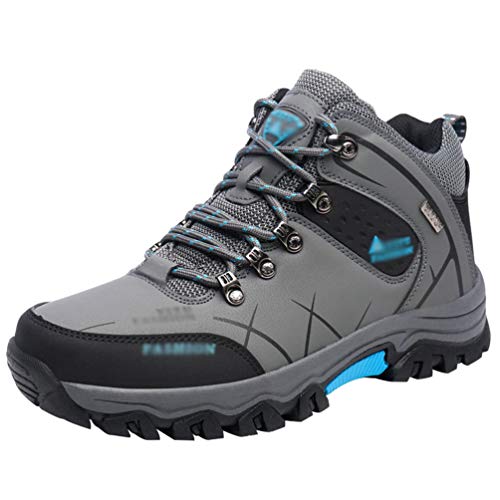 Rengzun Hombre Zapatos de Senderismo Resistente Antideslizante Al Aire Libre Warehouse Botas Alta Caña Botas de Montaña Sneakers Otoño Invierno