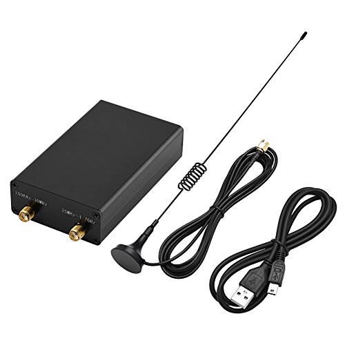 Richer-R Receptor de Sintonizador Ondas de 100KHz-1.7GHz para Am,FM (NFM, WFM),CW,DSB,LSB,USB.Receiver para Escuchar Am,Radio de Onda Corta,Radio FM,Recibir/Decodificar Señales de GPS