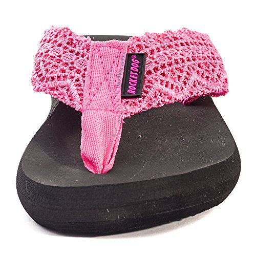 Rocket Dog Spotlight - Chanclas para Mujer, Rosa (Pink Lima Crochet), 39 EU