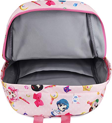 Roffatide Anime Sailor Moon Mochila Tsukino Usagi Luna Artemis mochila escolar para niñas con estampado completo mochila para ordenador portátil Chibi Moon