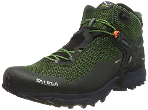 Salewa MS Ultra Flex 2 Mid Gore-TEX Zapatillas de trail running, Raw Green/Pale Frog, 44.5 EU