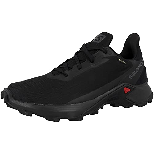 Salomon Alphacross 3 Gore-Tex (impermeable) Mujer Zapatos de trail running, Negro (Black/Black/Black), 44 EU